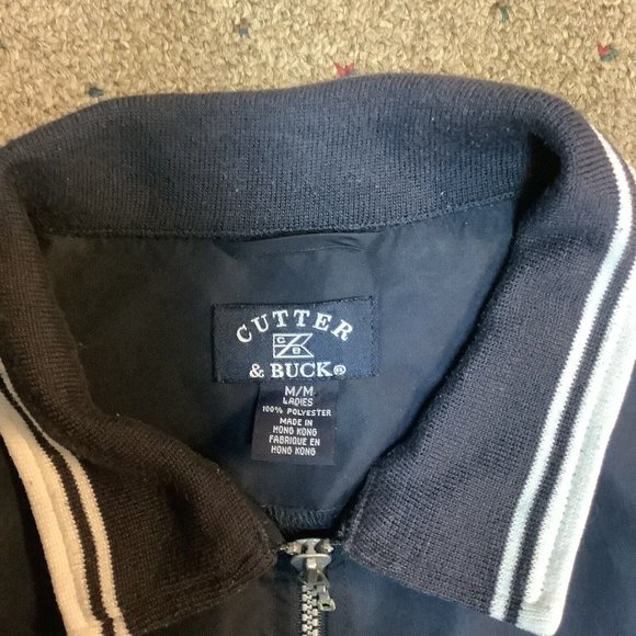 Cutter & Buck Clima-Guard Navy Windbreaker Golf Vest Ladies Size M - Picture 4 of 7